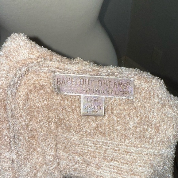 Barefoot Dreams Cream and Tan Striped Cardigan - Picture 3 of 4